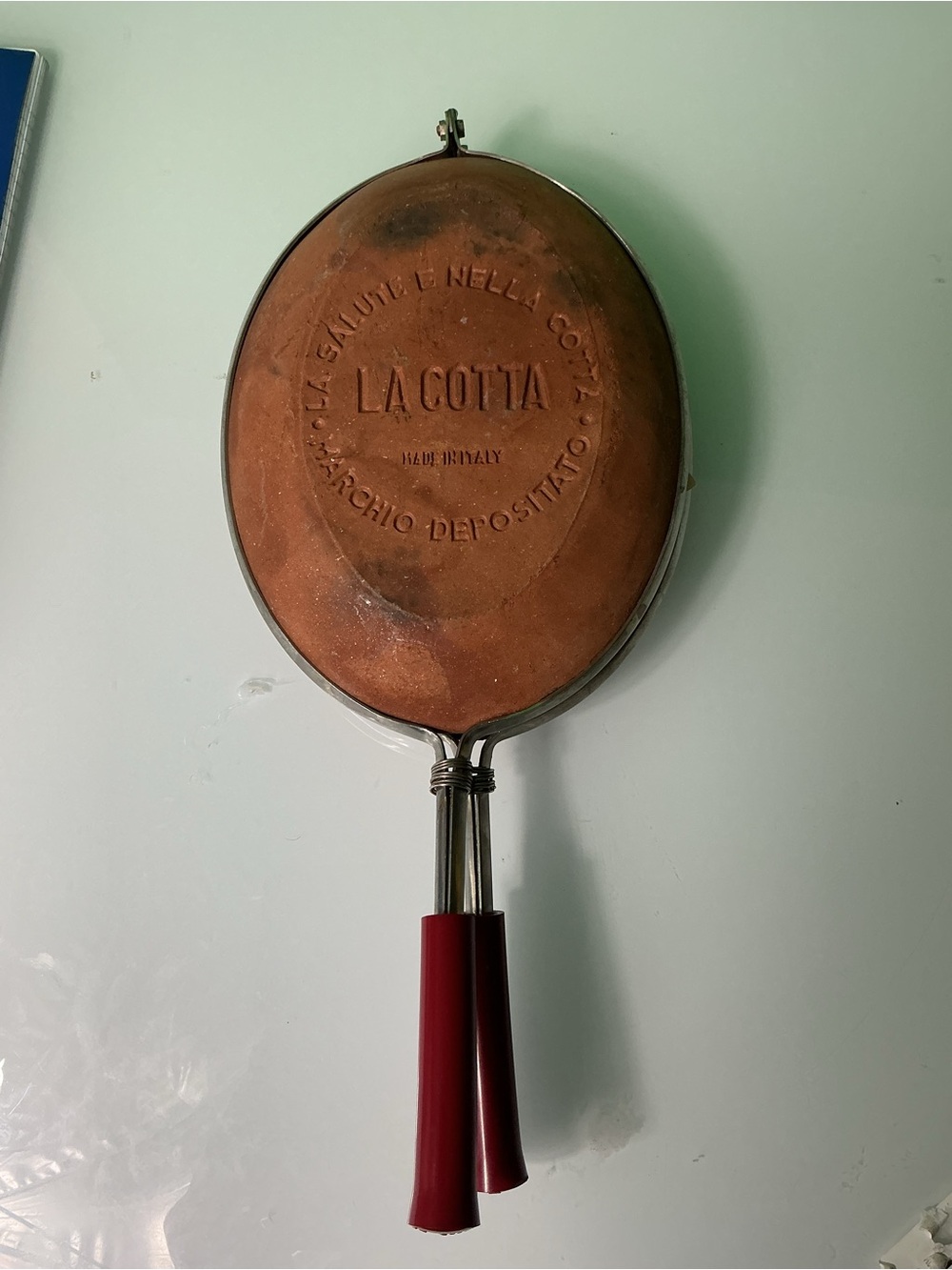 Vintage La Cotta La Bisquera Terracotta Clay Steak Grill Cooker Made in Italy